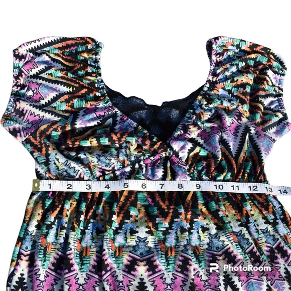 Vintage Deep V-Neck Empire Waist Top Juniors’ Size Medium - Picture 4 of 7